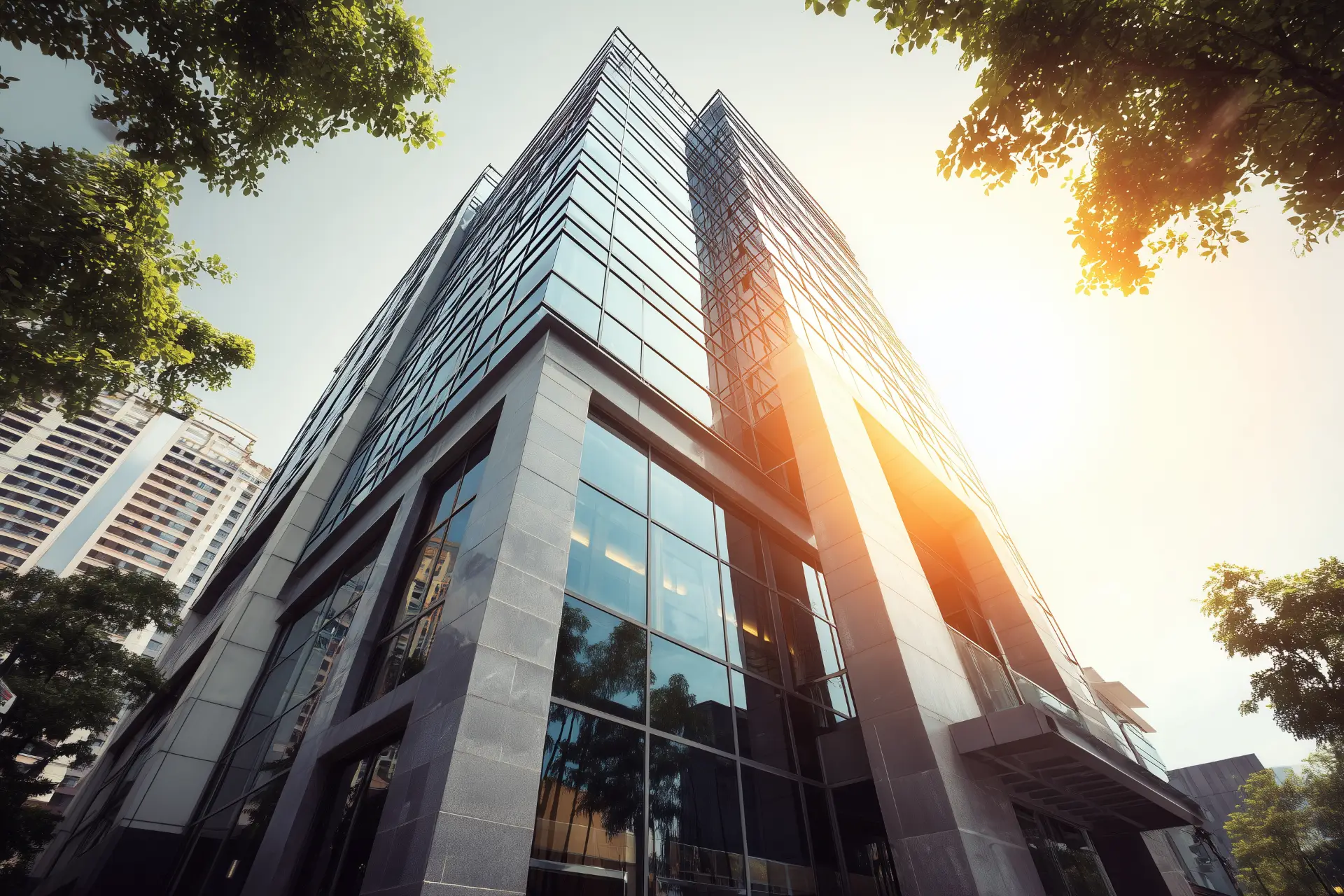 Commercial real estate office tower