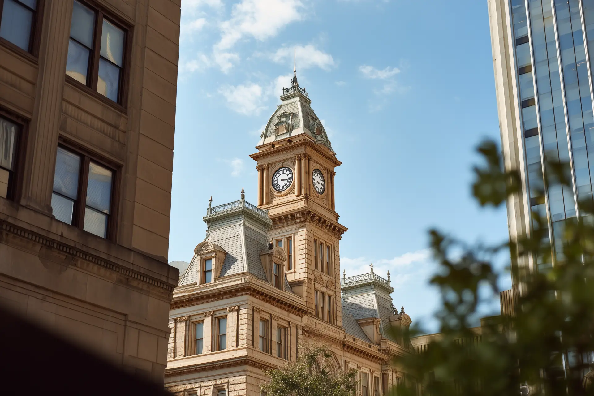 Courthouse clock tower - expert witness for real estate litigation